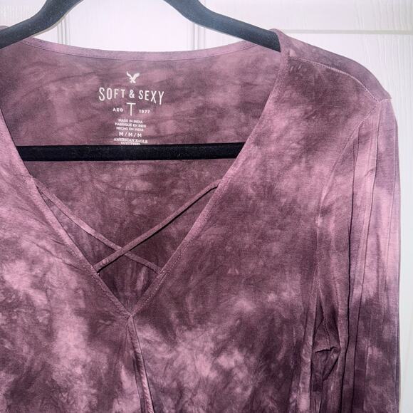 American Eagle Outfitters Soft & Sexy
Tie-Dye Boho Long-sleeve Medium purple - Picture 3 of 10